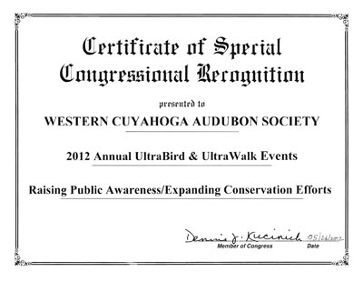 Congressional Recognition