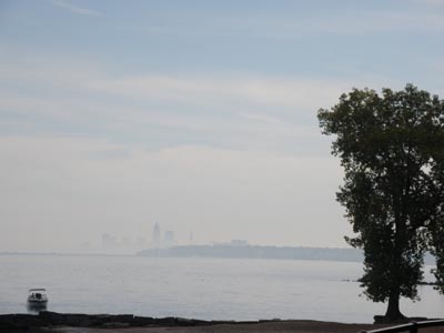 Hazy Lake Erie