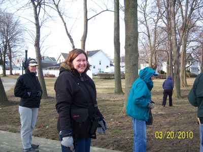 Lakeview Park birders outside